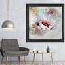 Wood Framed Textured Oil Painting Flower 80X80 - Ider Furniture