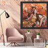 Wood Framed Textured Oil Painting East 80X80 - Ider Furniture
