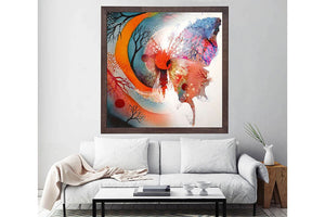 Wooden Frame Oil Painting Textured Painting Dream 80X80 - Ider Furniture