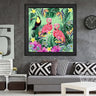 Wood Framed Textured Oil Painting Twin Flamingo 40X80 - Ider Furniture