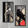 Wood Framed Textured Oil Painting Gaki 2 Pieces 42x80 - Ider Furniture