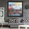 Wood Framed Textured Oil Painting Istanbul 80X80 - Ider Furniture