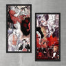 Wood Framed Textured Oil Painting Jazz 2 Pieces 42x80 - Ider Furniture