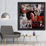Wood Framed Textured Oil Painting Jazz 80X80 - Ider Furniture