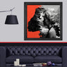 Wood Framed Textured Oil Painting Red 80X80 - Ider Furniture