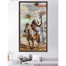 Wooden Frame Oil Painting Textured Painting Native American 120X65 - Ider Furniture