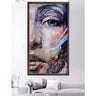 Wooden Frame Oil Painting Textured Table 120X65 - Ider Furniture
