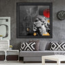 Wooden Oil Painting Textured Painting Angel 80X80 - Ider Furniture