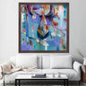 Wood Oil Painting Textured Mystic 80X80 - Ider Furniture
