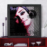 Wood Framed Textured Oil Painting Purple 80X80 - Ider Furniture
