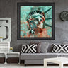Wood Oil Painting Textured Painting Freedom 80X80 - Ider Furniture