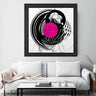 Wood Framed Textured Oil Painting Pink Marlyn 80X80 - Ider Furniture