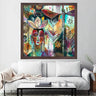 Wooden Frame Oil Painting Textured Painting Picture 80X80 - Ider Furniture