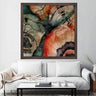 Wooden Frame Oil Painting Textured Painting Sonyaz 80X80 - Ider Furniture