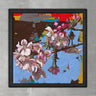 Wood Framed Textured Oil Painting Abstract Flower 80X80 - Ider Furniture