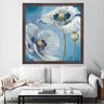 Wooden Frame Oil Painting Textured Painting Burgeon 80X80 - Ider Furniture