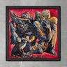 Wood Oil Painting Textured Painting Artificial 80X80 - Ider Furniture