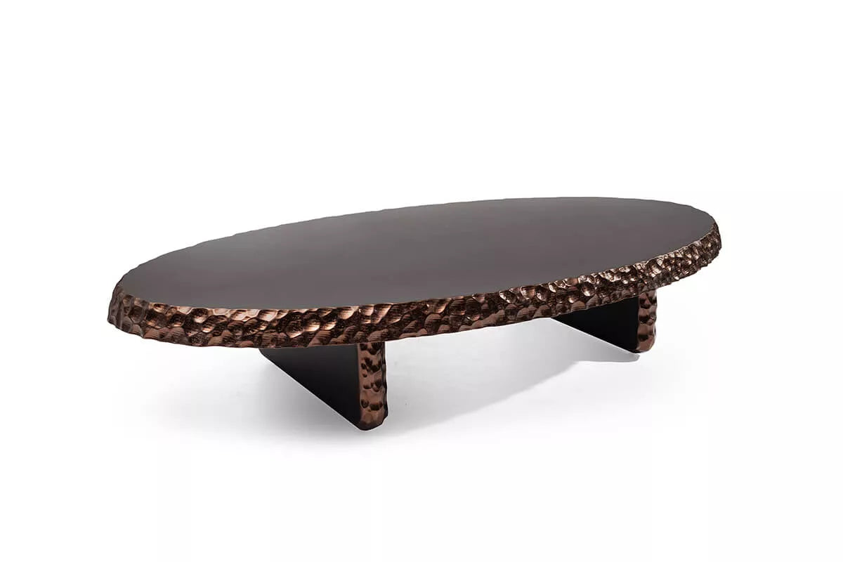 Alfa Oval Coffee Table Dark Wood - Ider Furniture