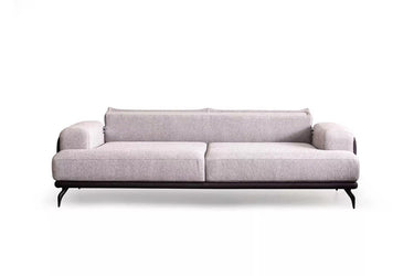 Behram 3 Seater Sofa Bed - Single Size Sofa Bed - Cotton Blend - Metal Legs - Ider Furniture London - View 2