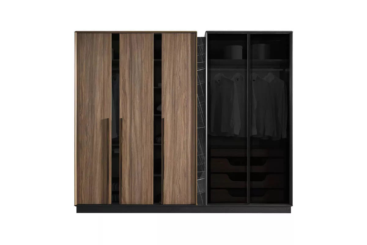 Bronze 5 Door Wardrobe - Ider Furniture