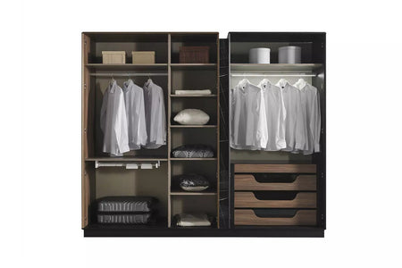 Bronze 5 Door Wardrobe - Ider Furniture