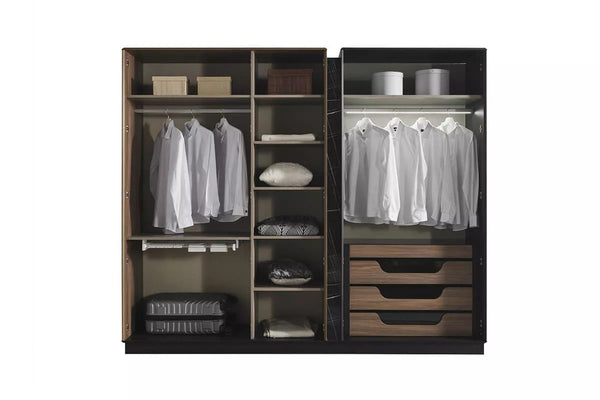 Bronze 5 Door Wardrobe - Ider Furniture