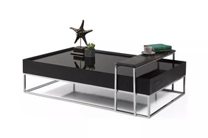 Crown Coffee Table-Black - Ider Furniture