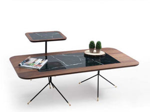 Diamond Coffee Table Walnut - Ider Furniture