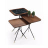 Diamond Nesting Table Walnut - Ider Furniture