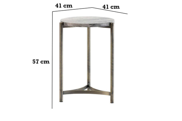 Hermes Side Table - Antique - Ider Furniture
