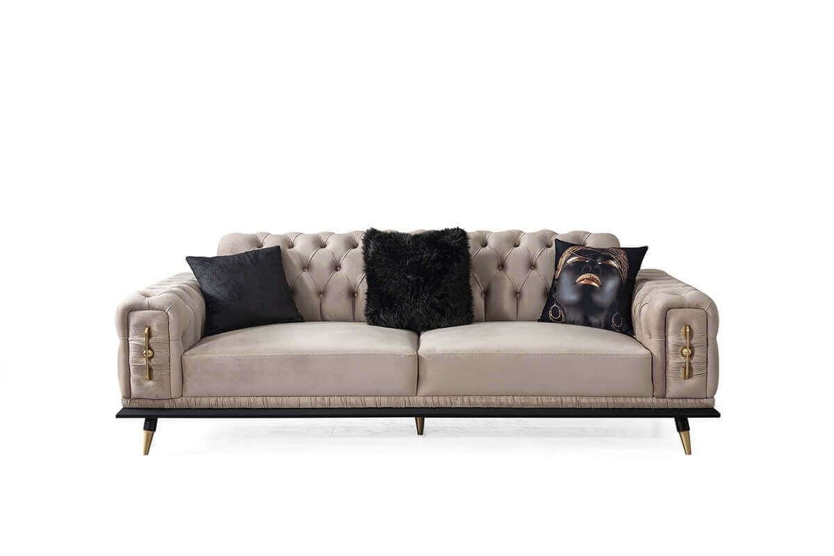 Ikaros 3 Seater Quilted Sofa - Ider Furniture