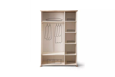 Latte Young Room 3 Door Wardrobe - Ider Furniture