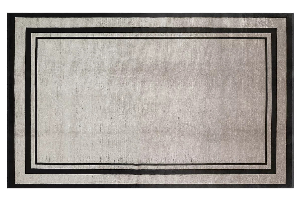 Lugano Carpet Grey Black - Ider Furniture
