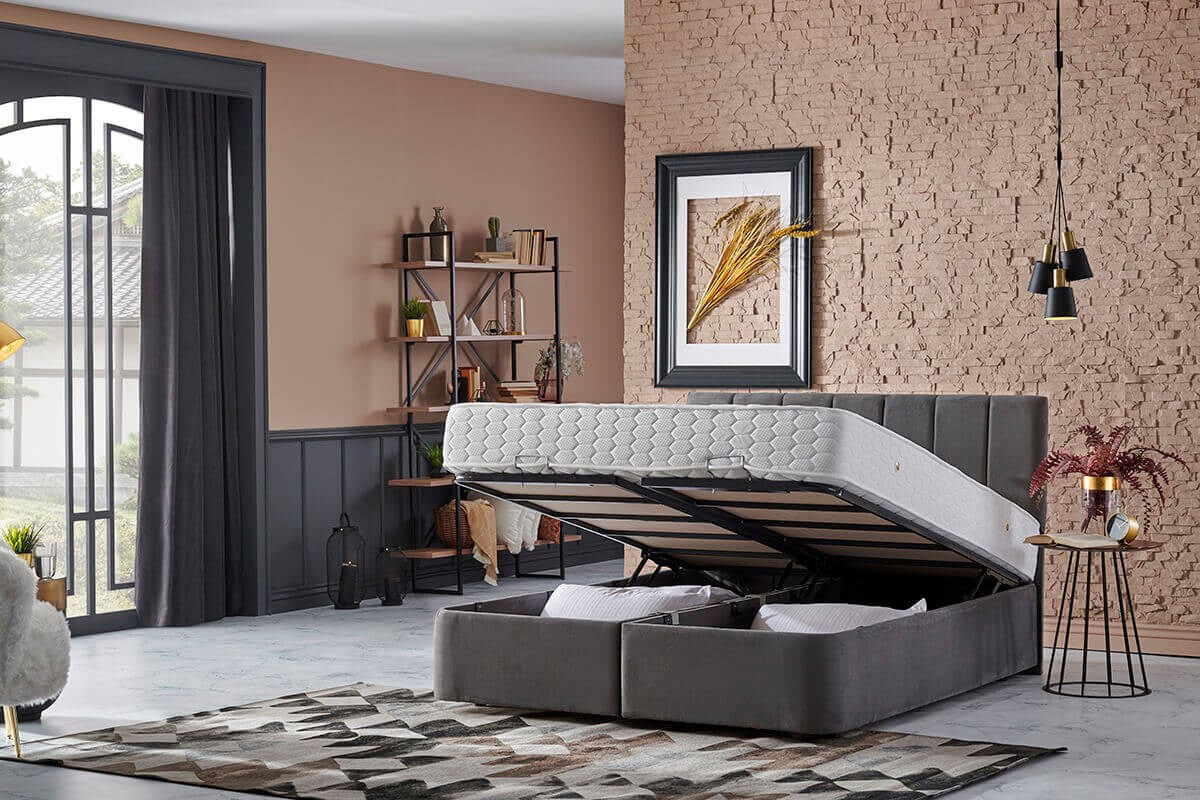 Madrid Ottoman Bed & Mattress - Ider Furniture