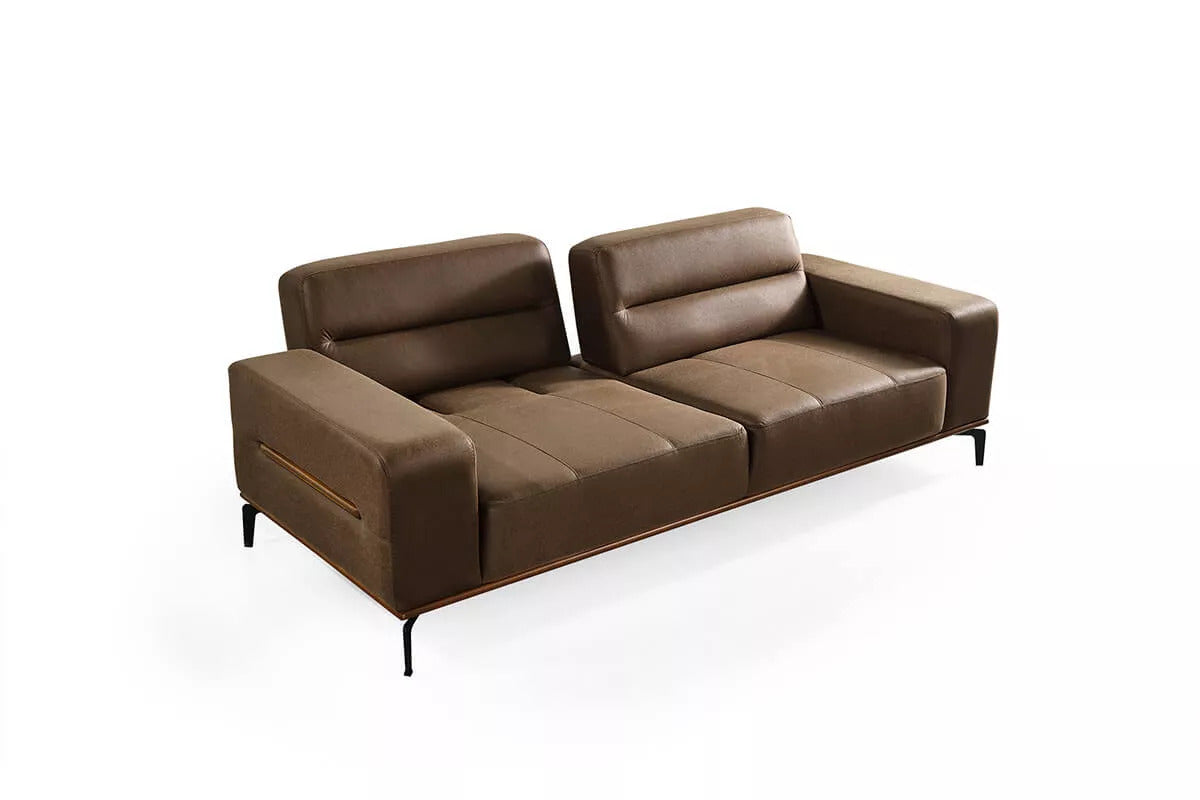 Oslo 3 Seater Sofa Brown - Ider Furniture