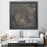 Custom Made Relief Painting Bronze Horse 80X80 - Ider Furniture
