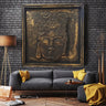 Custom Made Relief Painting Bronze Buddha 80X80 - Ider Furniture