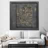 Custom Made Relief Painting Bronze Poseidon 80X80 - Ider Furniture