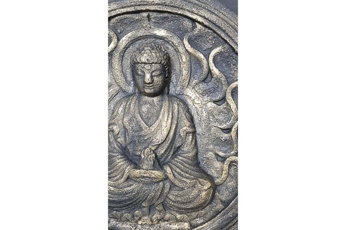 Custom Made Relief Painting Bronze Zen Buddha 80X80 - Ider Furniture