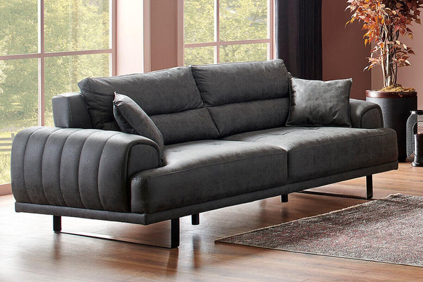 Palermo 3 Seater Sofa Anthracite - Ider Furniture
