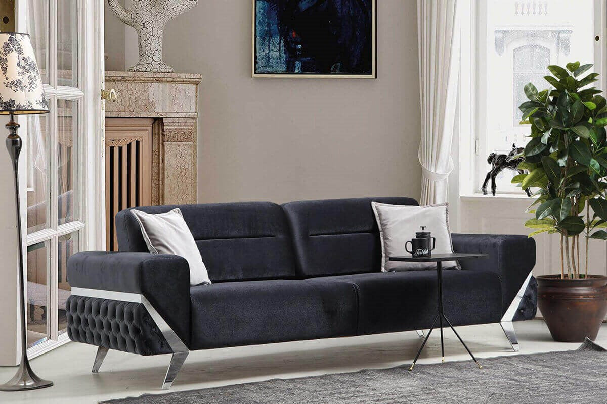 Planet 3 Seater Sofa Anthracite - Ider Furniture