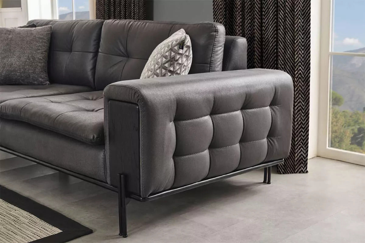 Puffy 3 Seater Lapel Sofa - Ider Furniture