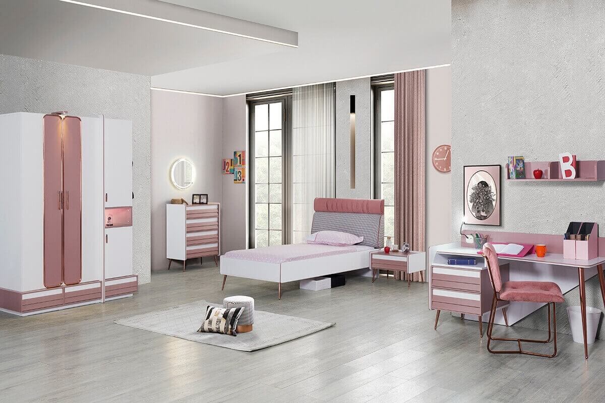 Rose 3 Covered Kids & Teenager Room Set - Ider Furniture
