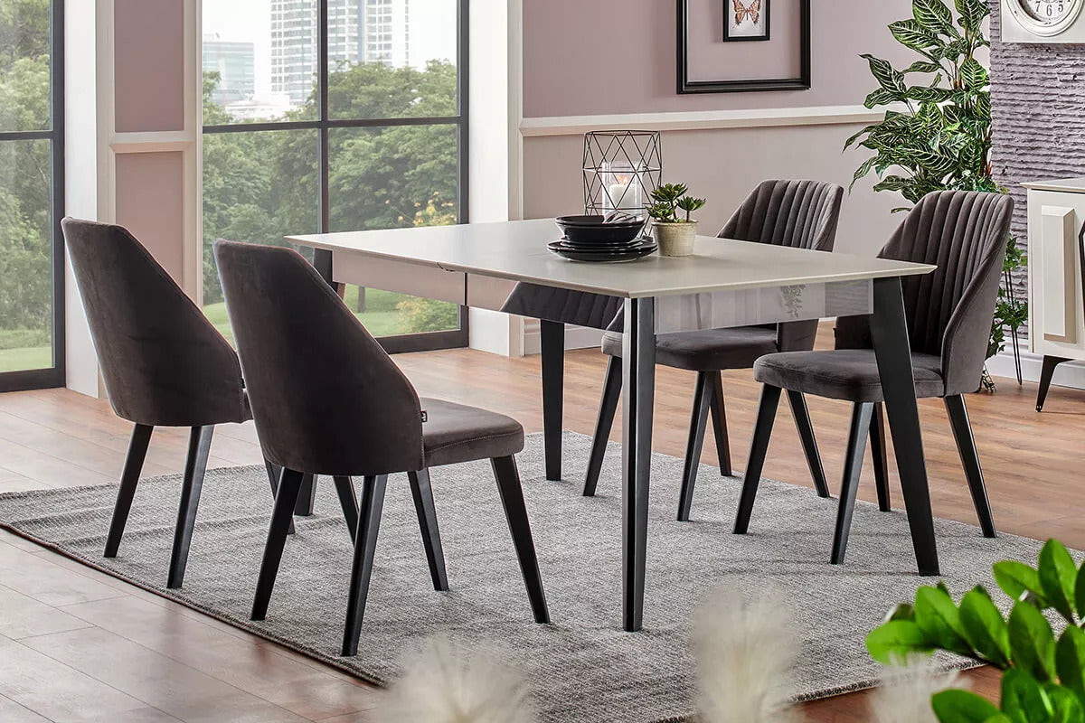 Akik Dining Table & Chairs - Ider Furniture