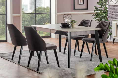 Akik Dining Table & Chairs - Ider Furniture