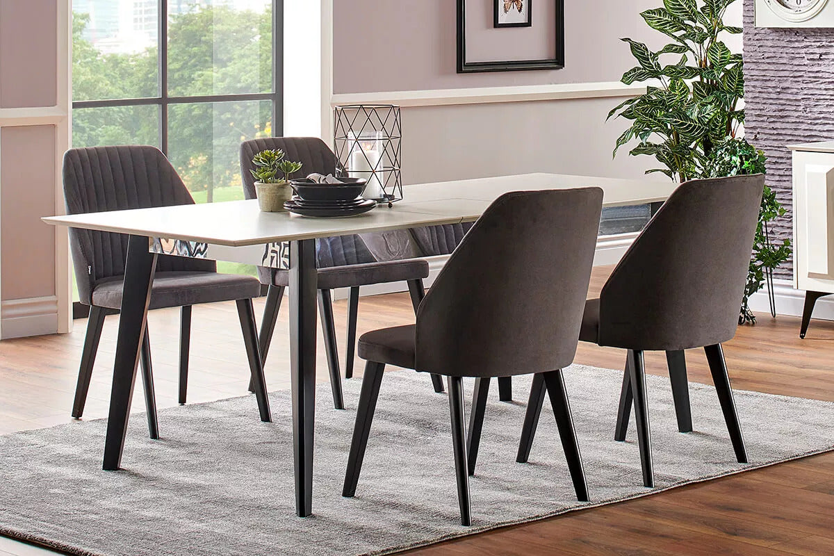 Akik Dining Table & Chairs - Ider Furniture