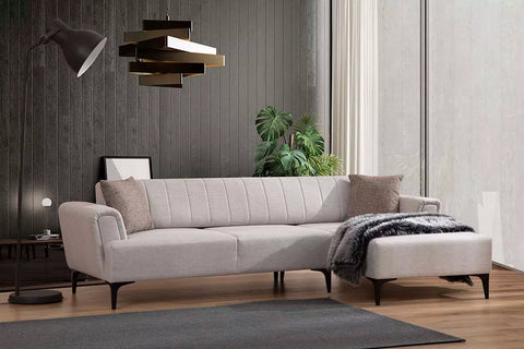 Ticino Corner Sofa Cream - Ider Furniture