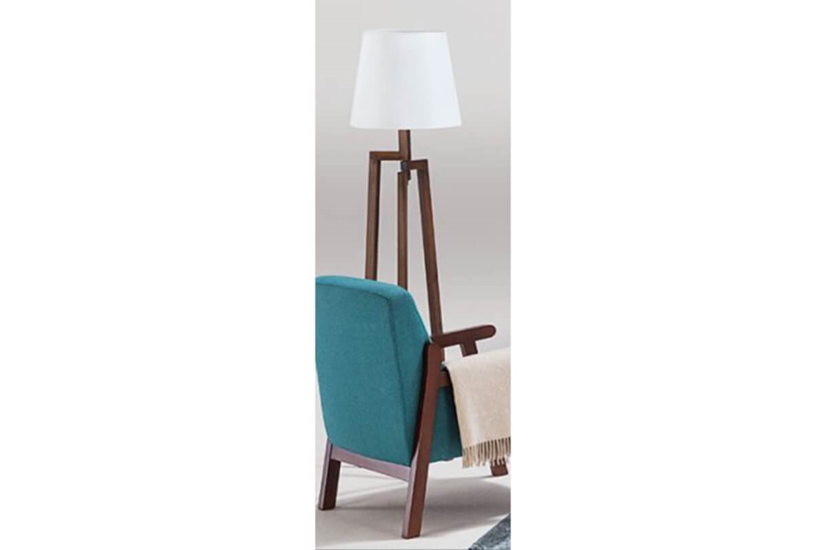 Tripod Floor Lamp - Wooden - Ider Furniture