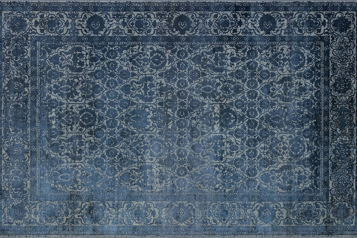 Verona Dyed Vrd 01 Dark Navy Carpet - Ider Furniture