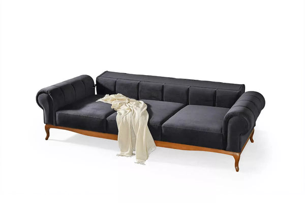 Violet 4 Seater Sofa Anthracite - Ider Furniture